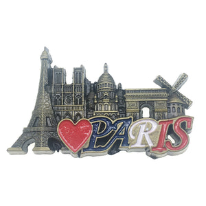 Paris France Fridge Magnet Metal Craft