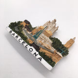 Barcelona Spain Fridge Magnet 3D Resin