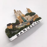 Barcelona Spain Fridge Magnet 3D Resin