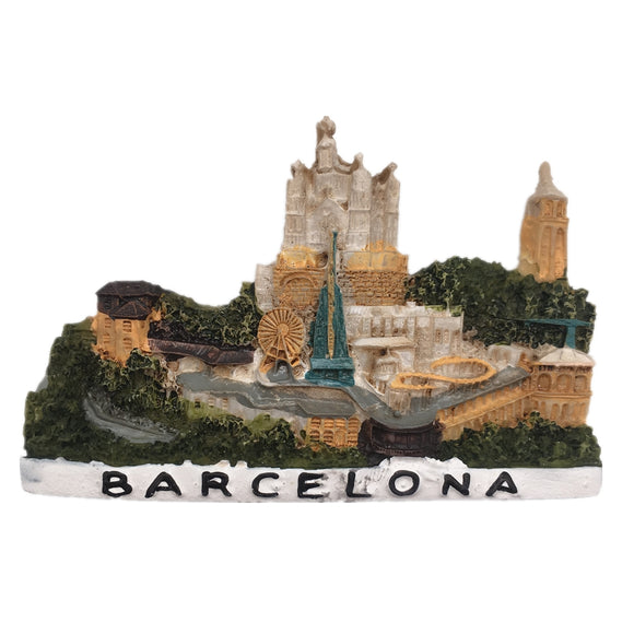 Barcelona Spain Fridge Magnet 3D Resin