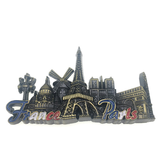 Paris France Fridge Magnet Metal Craft