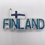 Flag Finland Fridge Magnet 3D Resin