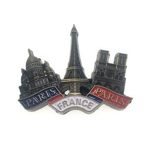 Paris France Fridge Magnet Metal Craft