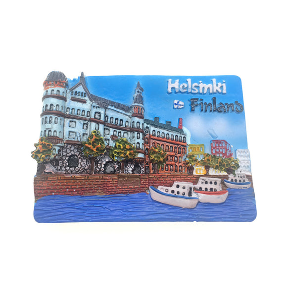 Helsinki Finland Fridge Magnet 3D Resin