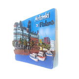 Helsinki Finland Fridge Magnet 3D Resin