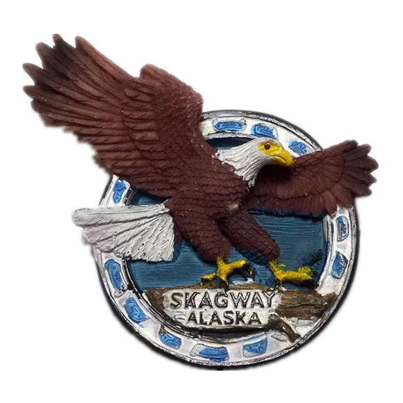 Eagle Skagway Alaska USA America Fridge Magnet 3D Resin