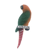 Macaw Cancun Mexico Fridge Magnet 3D Resin