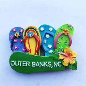 Outer Banks USA America Fridge Magnet 3D Resin