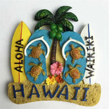 Oengift Hawaii USA America Fridge Magnet 3D Ornaments of Acrylic Resin