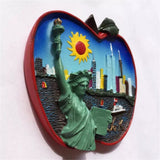 Oengift New York USA America Fridge Magnet 3D Ornaments of Acrylic Resin