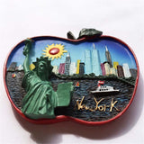 Oengift New York USA America Fridge Magnet 3D Ornaments of Acrylic Resin