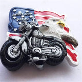 Flag Eagle USA America Fridge Magnet 3D Resin