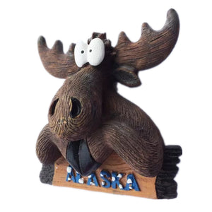 Elk Alaska USA America Fridge Magnet 3D Resin