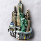 New York USA America Fridge Magnet 3D Resin