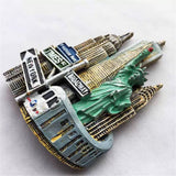 New York USA America Fridge Magnet 3D Resin