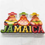 Jamaica Fridge Magnet 3D Resin