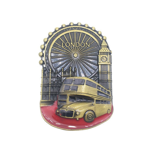 London England UK Fridge Magnet Metal Craft