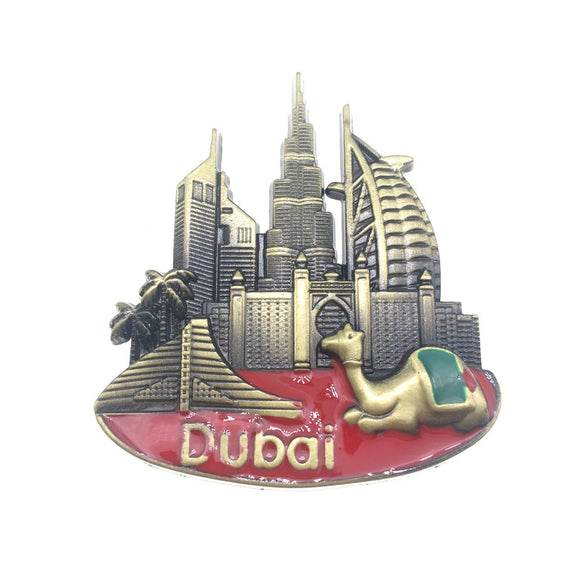 Dubai UAE Fridge Magnet Metal Craft