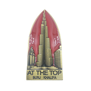 Burj Khalifa Tower Dubai UAE Fridge Magnet Metal Craft