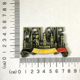 Brussels, Bruges, Ghent Belgium Fridge Magnet Metal Craft