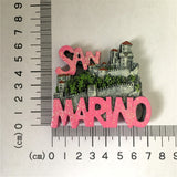 San Marino Fridge Magnet 3D Resin