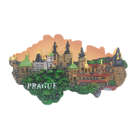 Prague Czech Fridge Magnet 3D Resin