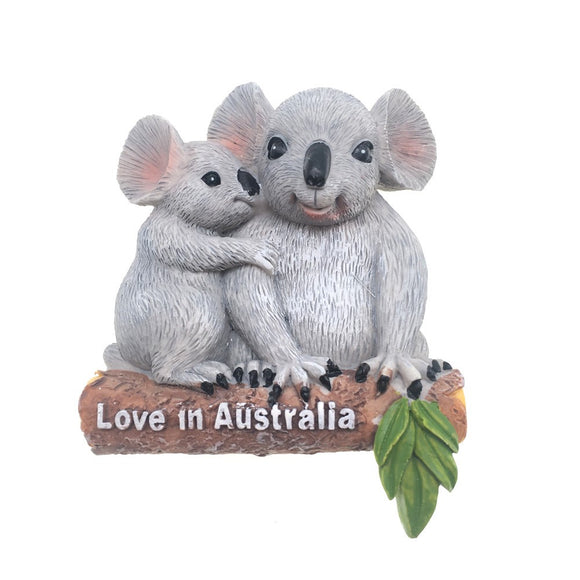 Koala Couple Australia Fridge Magnet 3D Resin