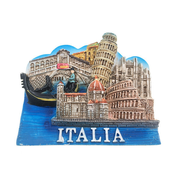 Florence Venice Pisa Rome Italy Fridge Magnet 3D Resin