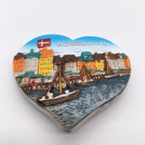 Copenhagen Denmark Fridge Magnet 3D Resin