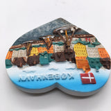 Copenhagen Denmark Fridge Magnet 3D Resin