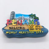 Penang Malaysia Fridge Magnet 3D Resin