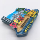 Penang Malaysia Fridge Magnet 3D Resin