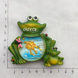 Crete Frog Greece Fridge Magnet 3D Resin