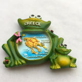 Crete Frog Greece Fridge Magnet 3D Resin