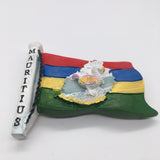 Flag Mauritius Fridge Magnet 3D Resin