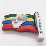 Flag Mauritius Fridge Magnet 3D Resin