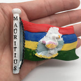 Flag Mauritius Fridge Magnet 3D Resin