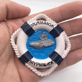 Murmansk Russia Fridge Magnet 3D Resin