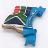 Flag South Africa Fridge Magnet 3D Resin