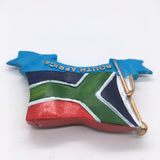 Flag South Africa Fridge Magnet 3D Resin