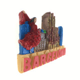 Barcelona Spain Fridge Magnet 3D Resin