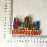 Barcelona Spain Fridge Magnet 3D Resin