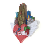 Barcelona Spain Fridge Magnet 3D Resin