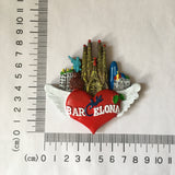 Barcelona Spain Fridge Magnet 3D Resin