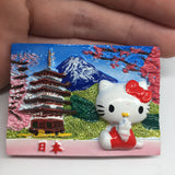 Mount Fuji Japan Fridge Magnet 3D Resin