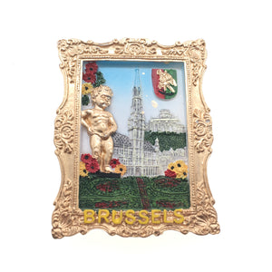 Brussels Belgium Fridge Magnet 3D Resin