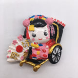 Kimono Girl Japan Fridge Magnet 3D Resin