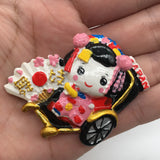 Kimono Girl Japan Fridge Magnet 3D Resin