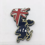 Map England UK Fridge Magnet Metal Craft