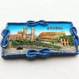 Genova Italy Fridge Magnet 3D Resin